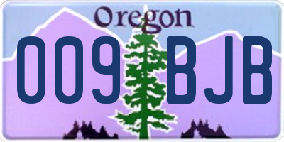OR license plate 009BJB