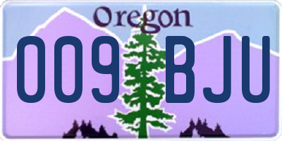 OR license plate 009BJU