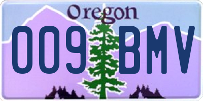 OR license plate 009BMV
