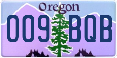OR license plate 009BQB