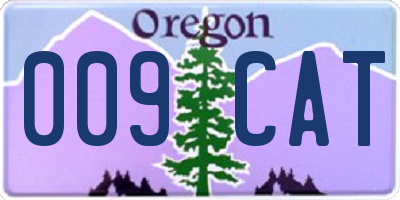 OR license plate 009CAT