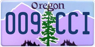 OR license plate 009CCI