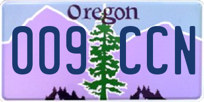 OR license plate 009CCN