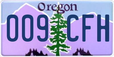 OR license plate 009CFH