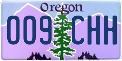 OR license plate 009CHH