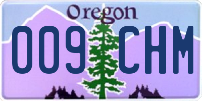 OR license plate 009CHM