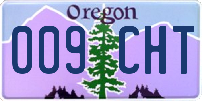 OR license plate 009CHT