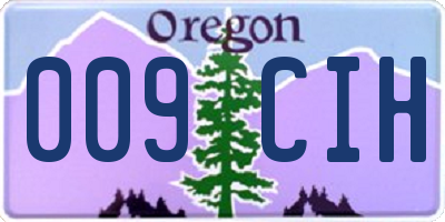 OR license plate 009CIH