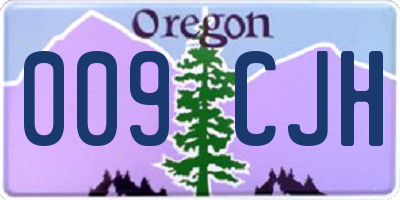 OR license plate 009CJH