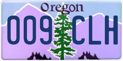 OR license plate 009CLH
