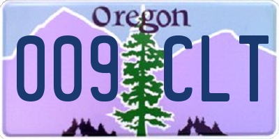OR license plate 009CLT