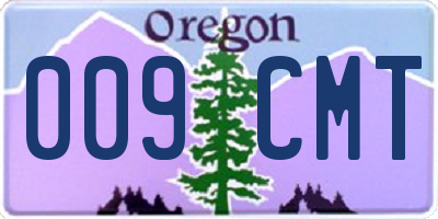 OR license plate 009CMT