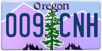 OR license plate 009CNH