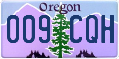 OR license plate 009CQH