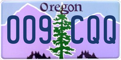 OR license plate 009CQQ