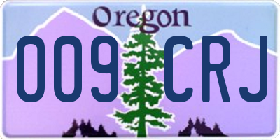 OR license plate 009CRJ