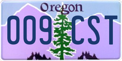 OR license plate 009CST