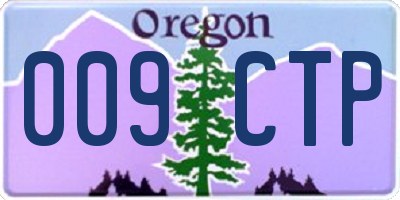 OR license plate 009CTP