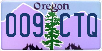 OR license plate 009CTQ