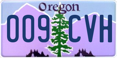 OR license plate 009CVH