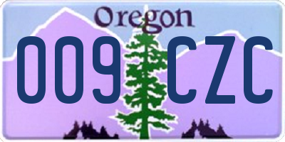 OR license plate 009CZC