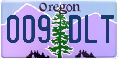 OR license plate 009DLT