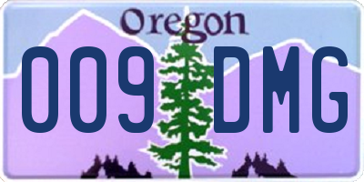 OR license plate 009DMG
