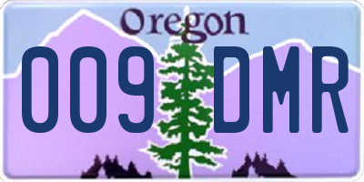 OR license plate 009DMR