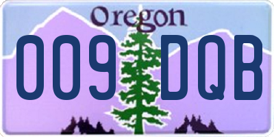OR license plate 009DQB