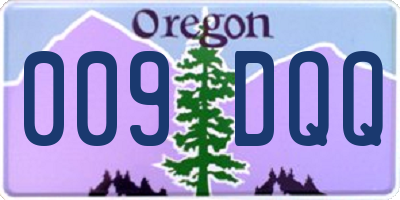 OR license plate 009DQQ