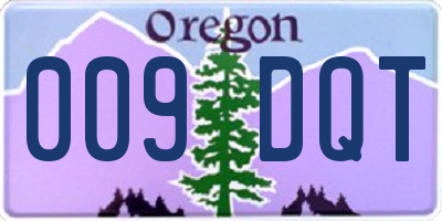 OR license plate 009DQT