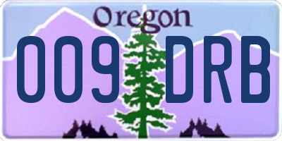OR license plate 009DRB