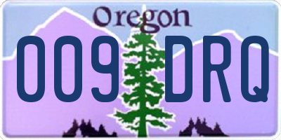 OR license plate 009DRQ
