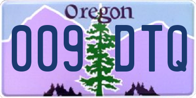 OR license plate 009DTQ