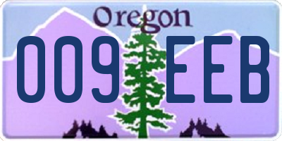 OR license plate 009EEB