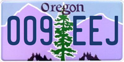 OR license plate 009EEJ