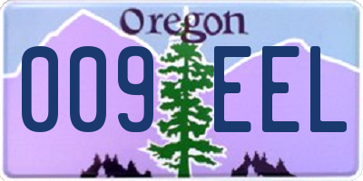 OR license plate 009EEL
