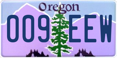 OR license plate 009EEW