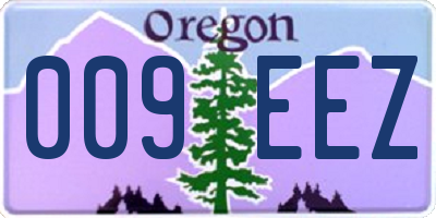 OR license plate 009EEZ
