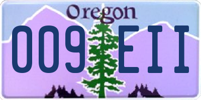OR license plate 009EII
