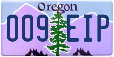 OR license plate 009EIP