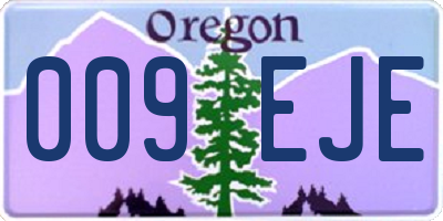 OR license plate 009EJE