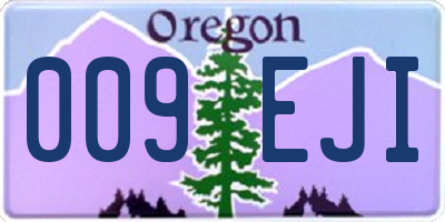 OR license plate 009EJI