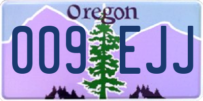 OR license plate 009EJJ