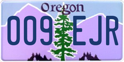 OR license plate 009EJR