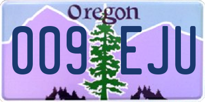 OR license plate 009EJU