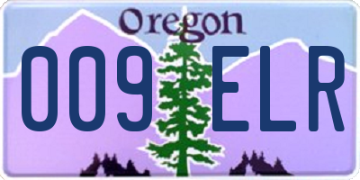 OR license plate 009ELR