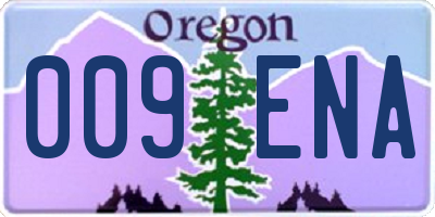 OR license plate 009ENA