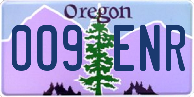 OR license plate 009ENR
