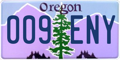 OR license plate 009ENY